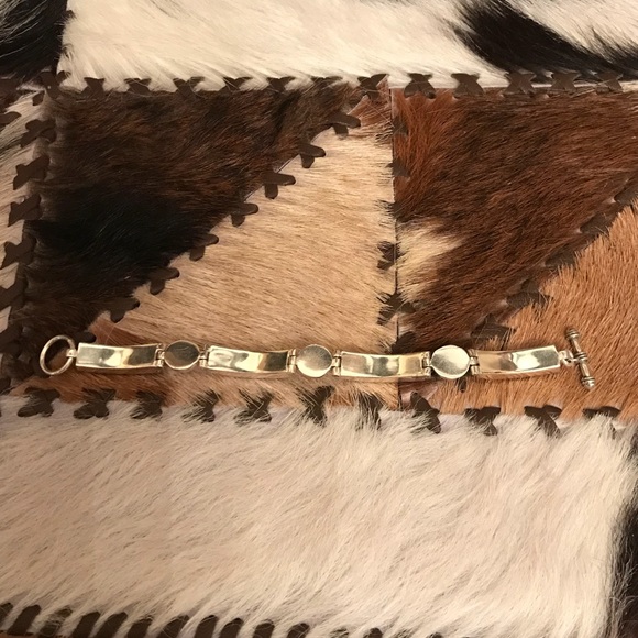 🤑VINTAGE SS MULTI GEMSTONE BRACELET - Picture 3 of 4